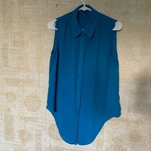Blue Tank Button Down